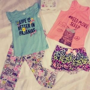 Girls 7/8 pajamas sets.